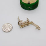 Sterling Silver Wedding in the Church Charm Pendant Vintage c1970