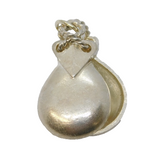 Sterling Silver Spanish Castanets Charm Pendant Vintage c1970