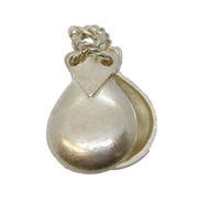 Sterling Silver Spanish Castanets Charm Pendant Vintage c1970