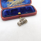 Sterling Silver Motor Car Charm Pendant Vintage c1970