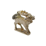 Sterling Silver Rutting Stag Deer Charm Pendant Vintage c1970