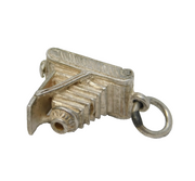 Sterling Silver Traditional Film Camera Charm Pendant Vintage c1970