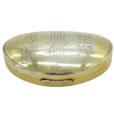 19th Century Chinese Sterling Silver Gilt Jewellery Box Antique c1880s