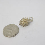 Sterling Silver Prickly Hedgehog Charm Pendant Vintage c1970