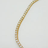 Sterling Silver Gilt Graduating Paste Set Necklace Butterfly Clasp Vintage