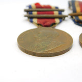 George V Pair of London Country Council King's Medals D. Coxon Antique 1913