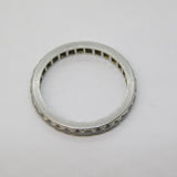 Platinum & Brilliant Cut Diamond Eternity Ring Antique c1930 Art Deco