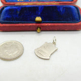 Sterling Silver and Coloured Enamel Travel Shield Charm 'Minehead' Vintage c1970