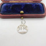 Sterling Silver Tree of Life Charm Pendant Vintage c1970