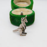 Sterling Silver Kangaroo Charm Pendant Vintage c1970