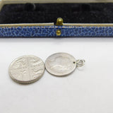 Sterling Silver Queen Victoria Groat Fourpence Charm Pendant Antique 1842
