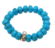 Thomas Sabo Charm Club Sterling Silver & Turquoise Bracelet Vintage