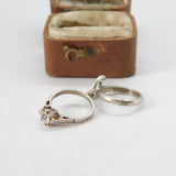 Sterling Silver Wedding & Engagement Ring Charm Pendant Vintage c1970