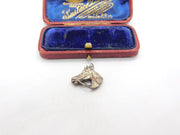 Sterling Silver Horses Head Equestrian Charm Pendant Vintage c1970