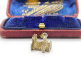 Sterling Silver Westminster Abbey London Charm Pendant Vintage c1970