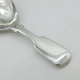 Victorian Sterling Silver Fiddle Pattern Tea Caddy Spoon Antique 1872 London