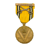 Belgium WWII Period War Medal with Sabres & Ronsele Bar Antique 1940-1945