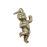 Sterling Silver Cherub Charm Pendant Vintage c1970