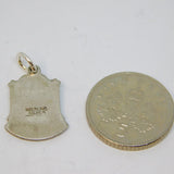Sterling Silver Isle of Wight Enamel Souvenir Charm Pendant Vintage c1970