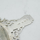 Art Deco Sterling Silver Floral Tea Strainer Antique 1936 Birmingham
