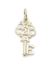 Sterling Silver '21' Birthday Key Charm Pendant Vintage c1970