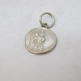 Sterling Silver St Christopher Charm Pendant Vintage c1970