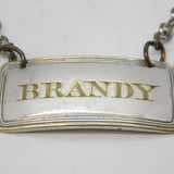 Georgian Old Sheffield Silver Plated Brandy Decanter Label Antique c1830s