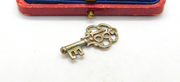 Sterling Silver 18th Birthday Key With "E" Initial Charm Pendant Vintage c1970