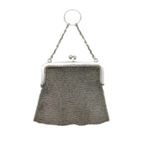 Art Deco Sterling Silver Ladies Chainmail Purse Antique 1916 London