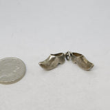 Sterling Silver Dutch Clogs Charm Pendant Vintage c1970