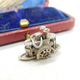 Sterling Silver Paddle Boat Charm Pendant Vintage c1970