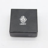 Liberty & Co. Boxed Pewter & Copper Planished Brooch Pin Antique