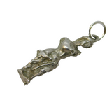 Sterling Silver Neoclassical Statue Charm Pendant Vintage c1970s