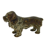 19th Century Cold Painted Vienna Bronze Spaniel Dog Figurine Antique c1860
