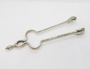 Victorian Sterling Silver Novelty Fire Iron Sugar Tongs Antique 1898 London