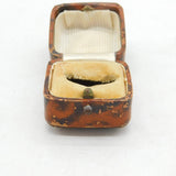 Victorian Faux Leather Ring Display Jewellery Box Antique c1890s