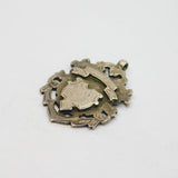 Edwardian Sterling Silver Fob Medal Antique 1907 Birmingham