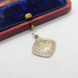 Sterling Silver St Christopher Charm Pendant Vintage c1970