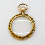 Victorian Rolled Gold Double Sided Portrait Locket Pendant Antique c1890s