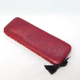 Victorian Red Tooled Leather Travelling Pin Cushion Albert Barker Ltd Antique