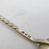 Victorian Sterling Silver Perched Eagle Teaspoon Antique 1897 Chester
