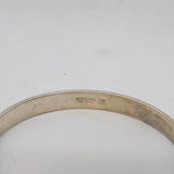 Charles Horner Sterling Silver Christening Bangle Bracelet Antique Art Deco