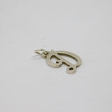 Sterling Silver Letter Initial D Charm Pendant Vintage c1970