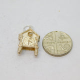Sterling Silver Cuckoo Clock Charm Pendant Vintage c1970