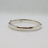 Sterling Silver Floral Pattern Hingled Bangle Bracelet Vintage 1959 Birmingham