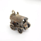 Sterling Silver Fortune Tellers Wagon Charm Pendant Vintage c1970
