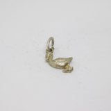 Sterling Silver Duck Charm Pendant Vintage c1970