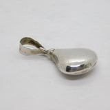 Sterling Silver Drop Form Scent Bottle & Tamper Pendant Vintage c1970s