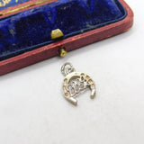 Sterling Silver Good Luck Horseshoe Charm Pendant Vintage c1970