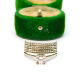Sterling Silver Multi-Strand Spinel Set Dress Ring Vintage c1970 Size P